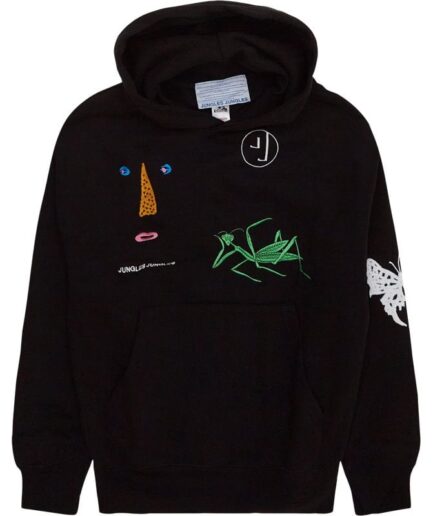 Jungles Jungles Pty Itd Symbols Chennille Hoodie Black