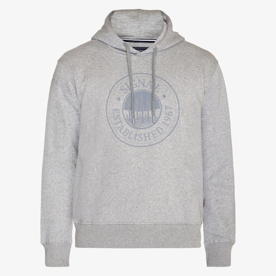 Signal Hoodie Marius Light Grey MelangeLarge