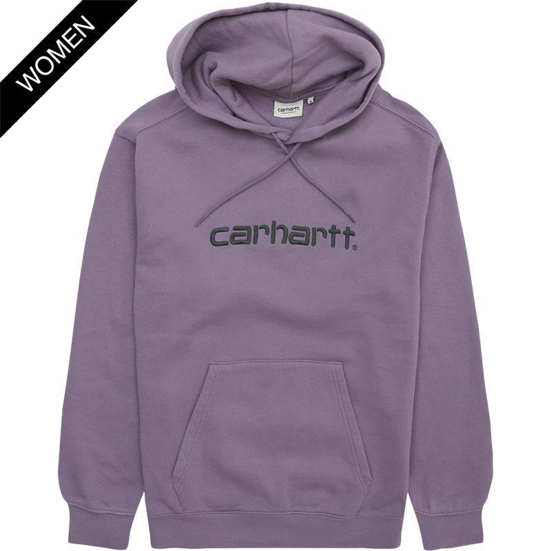 Carhartt Women W Hooded Carhartt Sweatshirt I Glassy Purple