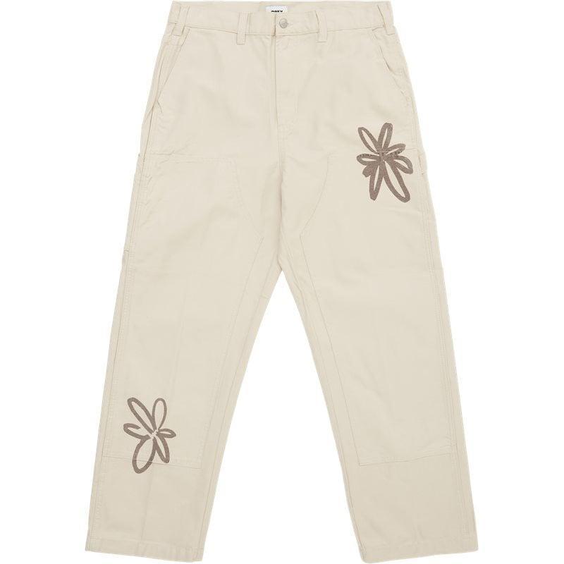 Obey Big Timer Twill Printed Carpenter Pant Sand