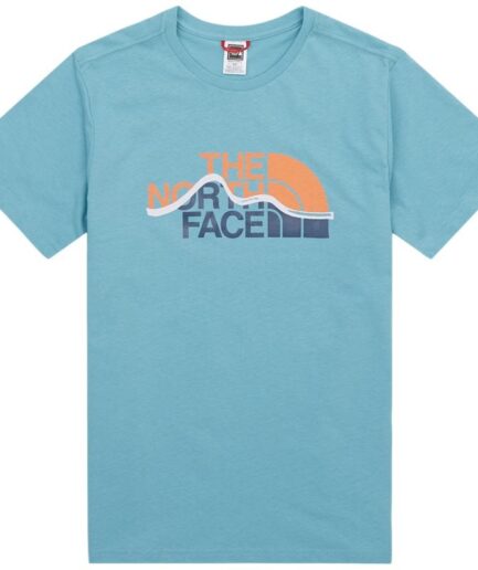 The North Face Ss Mount Line Tee Nfaxn Blå