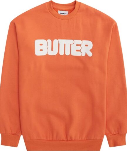 Butter Goods Rounded Logo Crew Orange