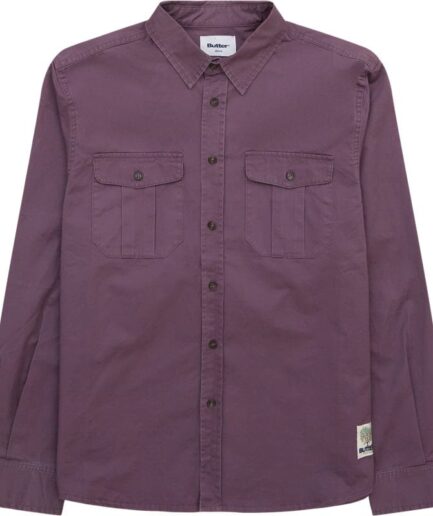 Butter Goods Washed Pocket Ls Shirt Lilla