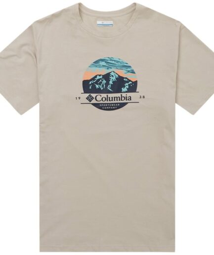 Columbia Path Lake Scoped View Graphic Tshirt Sand