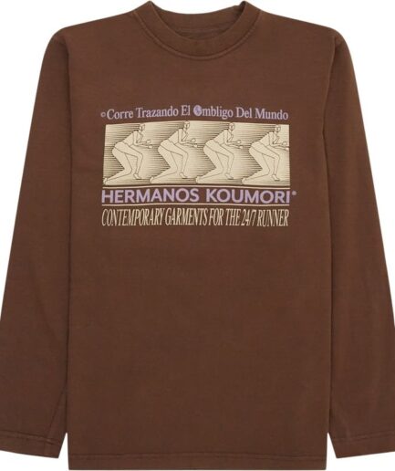 Hermanos Koumori Ombligo Ls Tshirt Brun