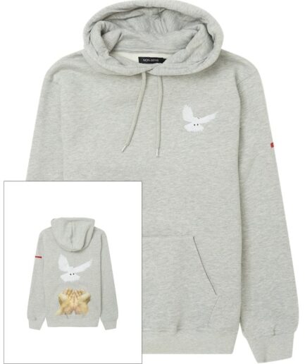 Nonsens Dove Hoodie Grey Melange