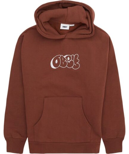 Obey Etch Extra Heavy Hood Brun