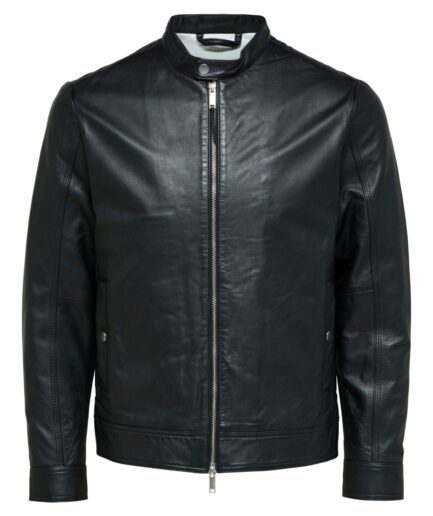 Selected Homme Archive Classic Leather JacketLarge