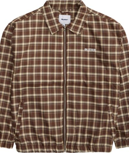 Butter Goods Plaid Harrington Jacket Brun