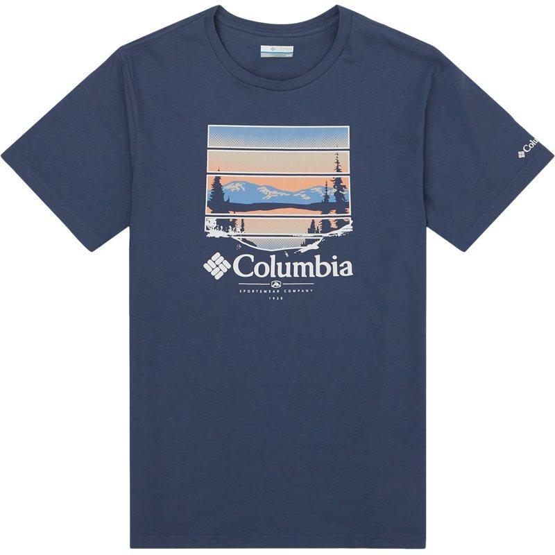 Columbia Path Lake Colorful Vista Craphic Tee Navy