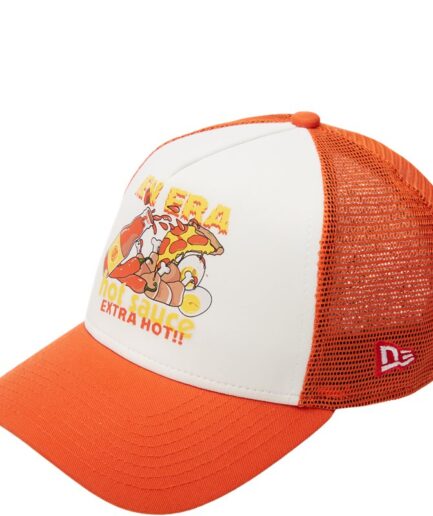 New Era Hot Sauce Trucker Cap Orange