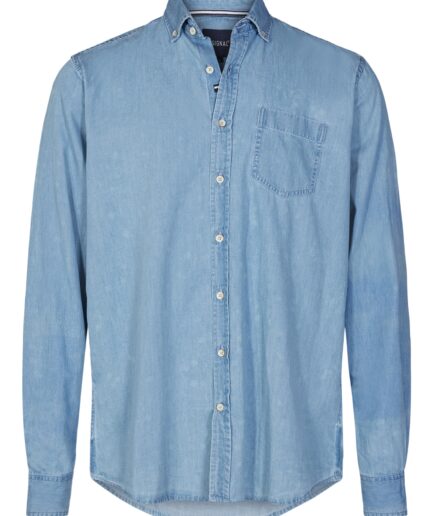 Signal Denim Skjorte Newman Soft BlueLarge