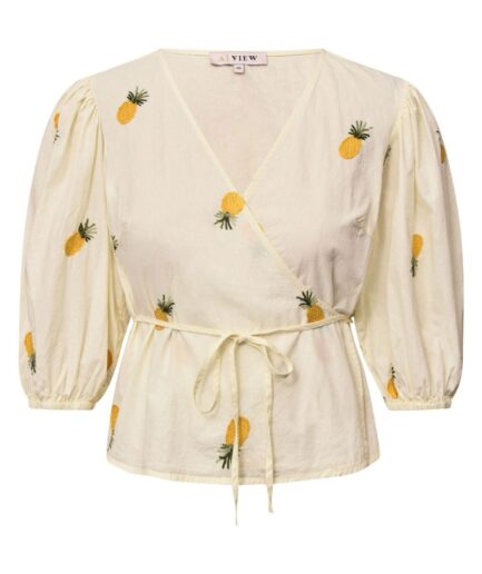 AView  Bluse  Rebekka Fruit Blouse  SandYellow