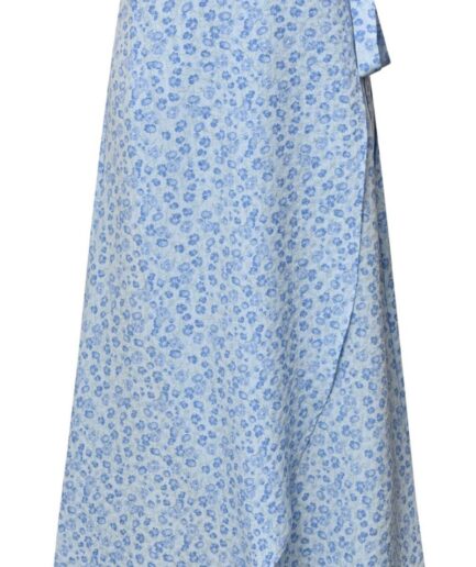 AView  Nederdel  Peony Wrap Skirt  Sky Blue