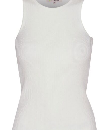 AView  Top  Rib Knit Tank Top  White