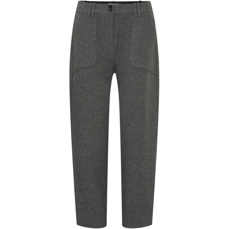 BYOUNG dame bukser BYETONA  Mid Grey Melange