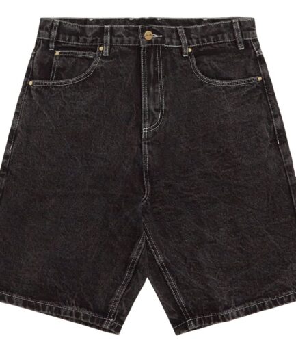 Butter Goods Applique Denim Shorts Grå