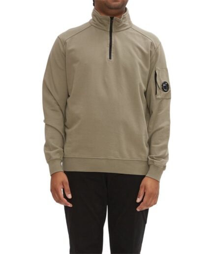 Cp Company  Polo Collar Light Fleece Sweatshirt