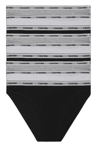 Calvin Klein Women pack Bikini Qde Blackwhitegrey