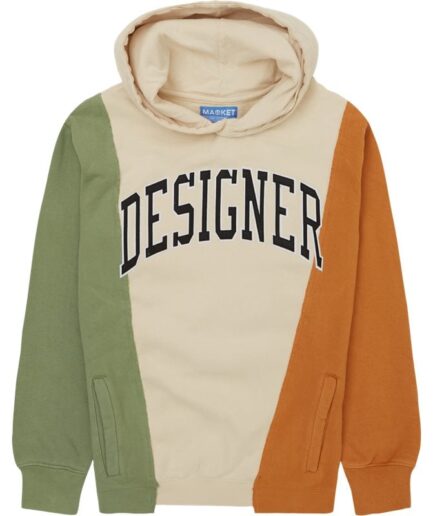 Chinatown Market Designer Panel Hoodie Basil Green