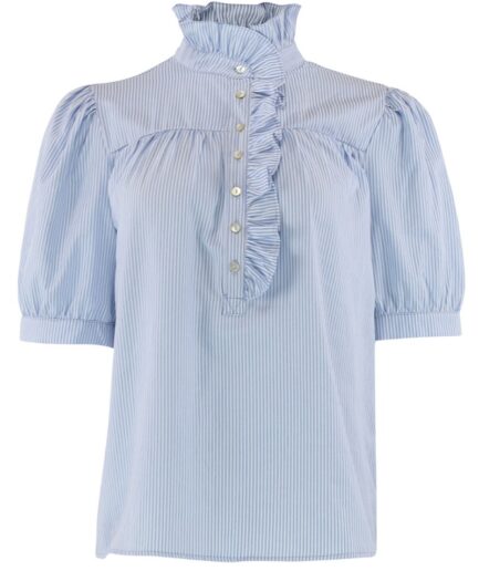 Continue  Bluse  Arianna SS Stripe  Blue Stripe