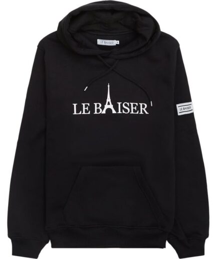 Le Baiser Rouge Hoodie Black