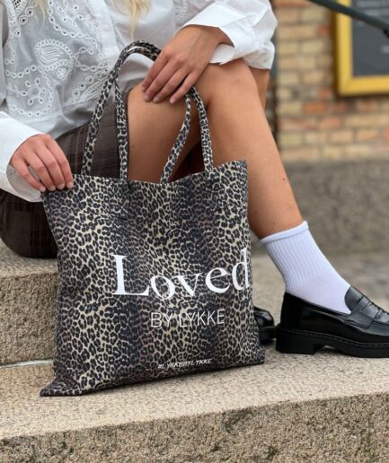 Loved by Lykke X Pieces  Taske  PC Lykke Totebag  BlackLeopard