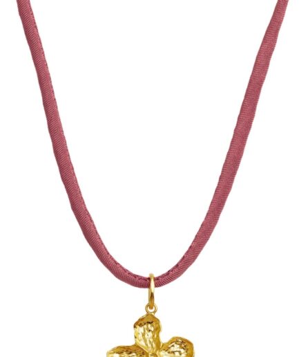 Maanesten  Necklace  Rosa Choker  Guld