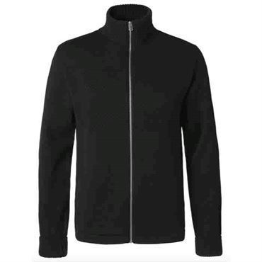 Mads Nørgaard Cardigan Klemens Zip  Blackxlarge