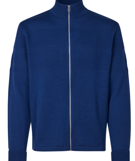 Mads Nørgaard Cardigan Klemens Zip  Estate BlueXlarge