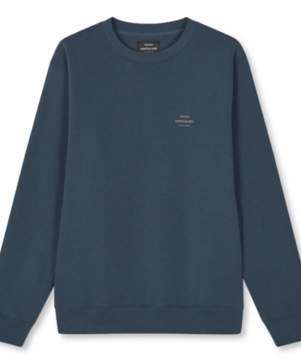 Mads Nørgaard Standard Crew Logo Sweat Midtnight Navyxlarge