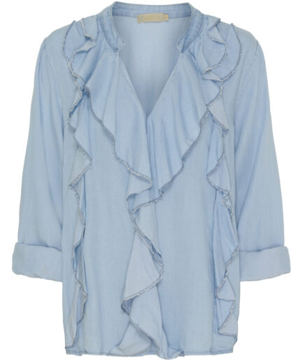 Marta Du Chateau dame bluse MdcFrancesca  Light blue