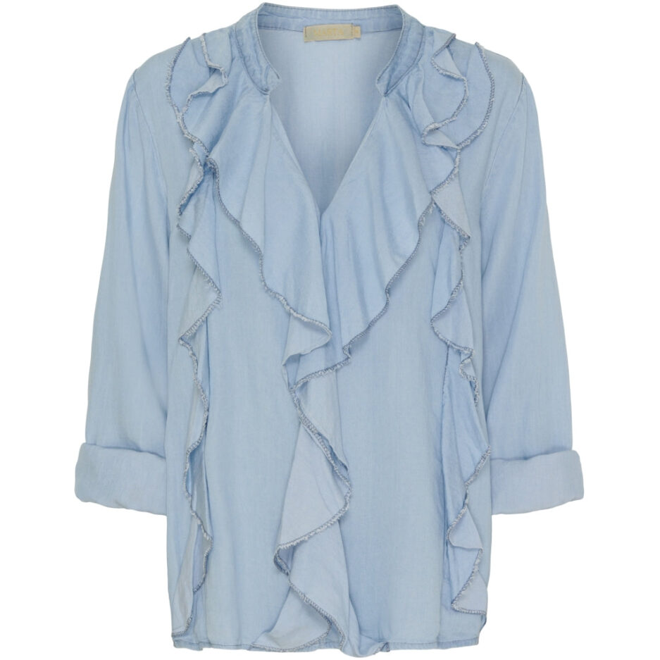 Marta Du Chateau dame bluse MdcFrancesca  Light blue