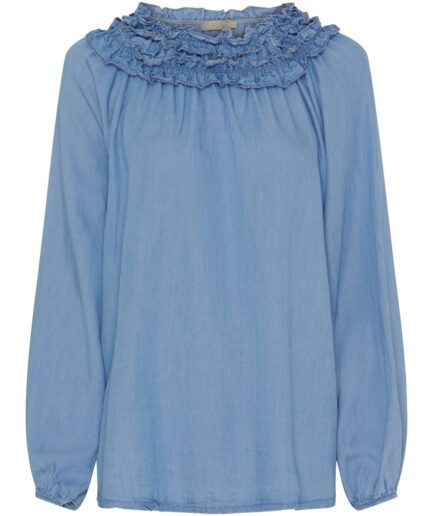 Marta Du Chateau dame bluse MdcJulietta  Light blue