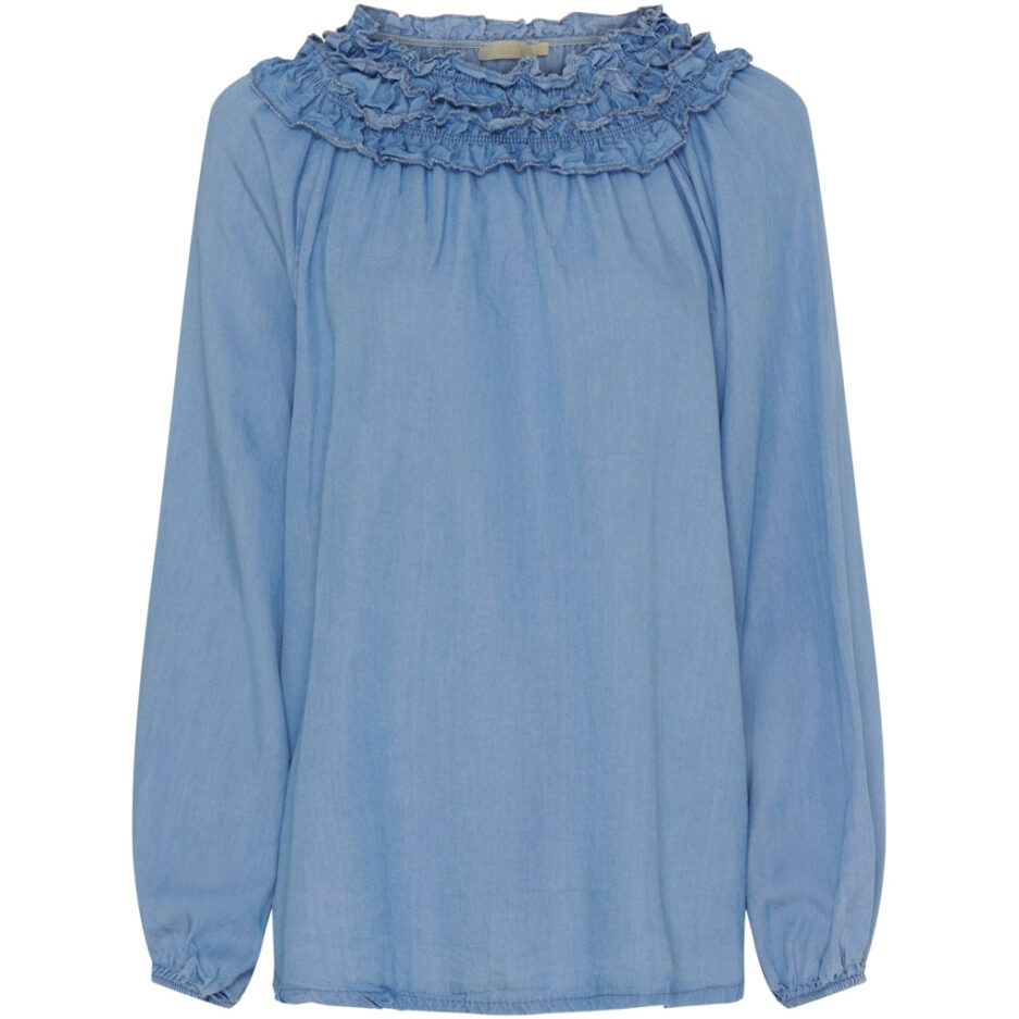 Marta Du Chateau dame bluse MdcJulietta  Light blue