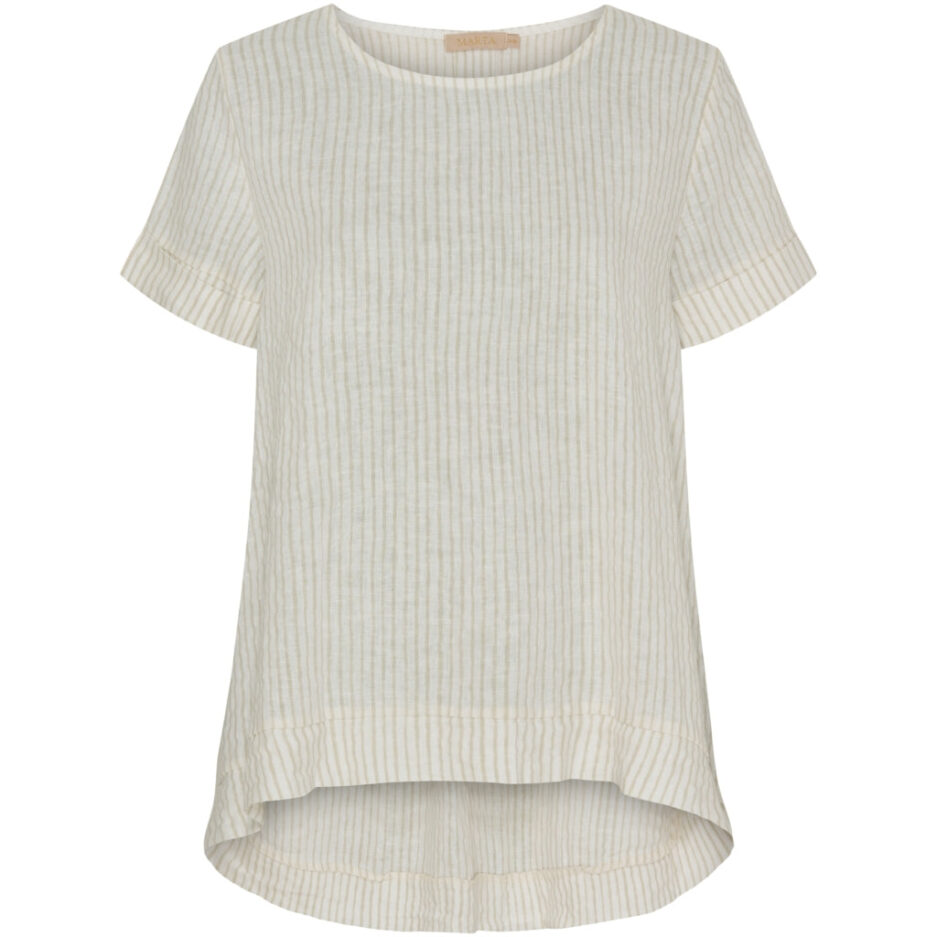 Marta Du Chateau dame bluse MdcNatalie  Panna Beige  Stripe