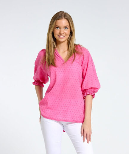 Marta du Chateau dame bluse   Fuxia