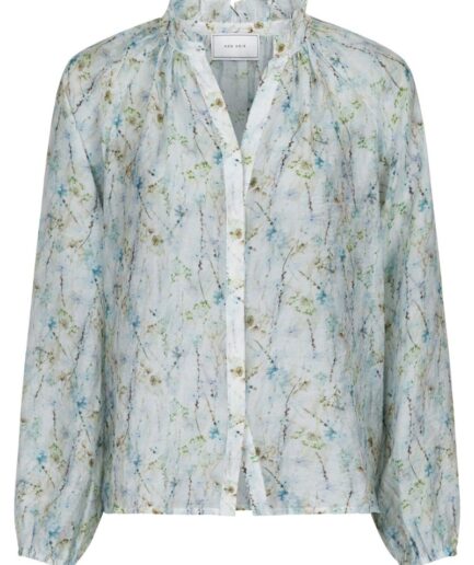 Neo Noir  Bluse  Cobie Whispering Blooms Blouse  Light Blue