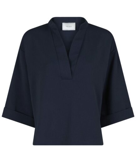 Neo Noir  Bluse  Luma Crepe Blouse  Navy