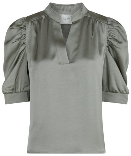 Neo Noir  Bluse  Roella Heavy Sateen Blouse  Smoke Green