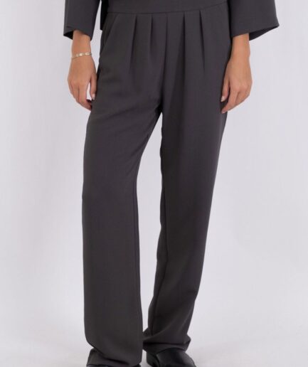 Neo Noir  Bukser  Lotan Crepe Pants  Steel Grey