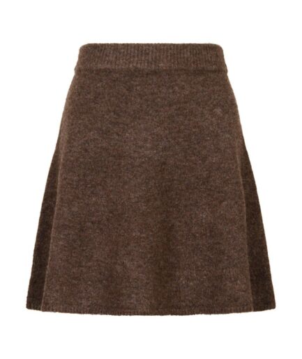 Neo Noir  Nederdel  Gisa Knit Skirt  Brown Melange