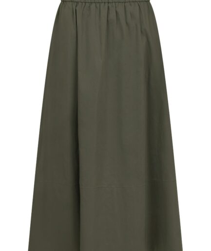 Neo Noir  Nederdel  Yara Poplin Skirt  Army