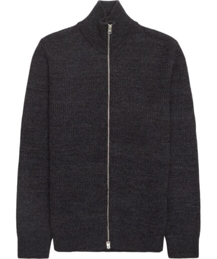 Norse Projects  Hagen Wool Cotton Zip Strik