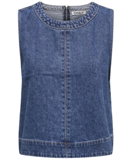 ONLY dame top ONLDORSI  Medium blue denim