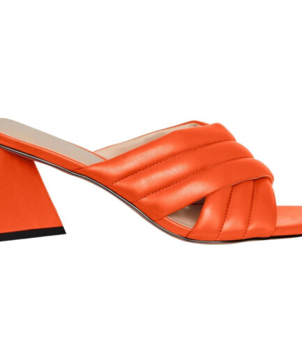 PCJULISE PADDED SANDAL  Red Orange