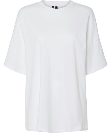 PIECES dame tshirt PCAUNA  Bright White