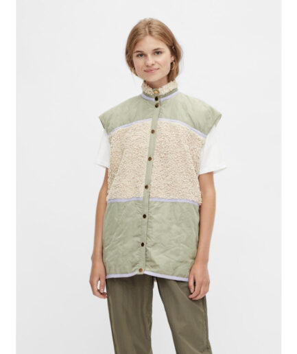 PIECES dame vest PCISSY  Desert sage