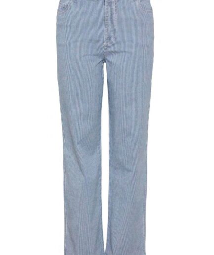 Pieces  Jeans  PC Billo HW Wide Jeans  Light Blue Denim