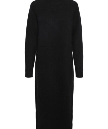 Pieces  Kjole  PC Juliana LS Rollneck Knit Dress  Black